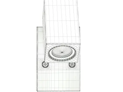 Black Wall Halogen 3D Model 3D model