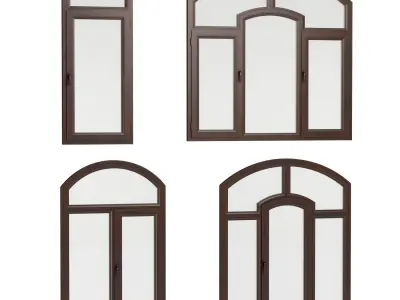 Plastic windows collection 3D model