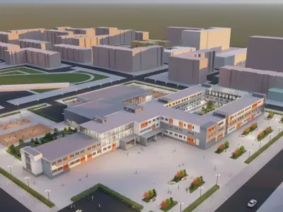 School building 3D model