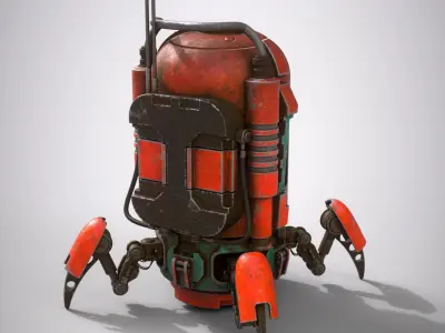 Spider robot sci-fi 3d model 3D model
