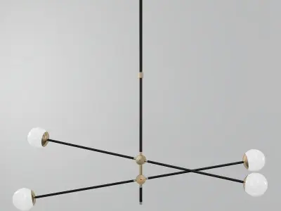 BULLARUM bullrum chandelier - gold 3D model
