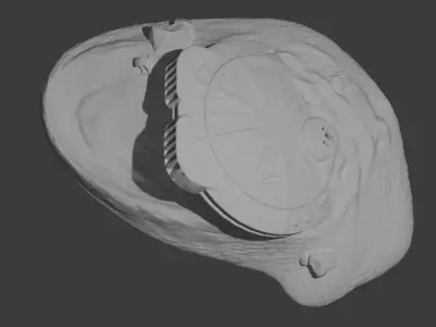 Crashed UFO Decor 3D print model