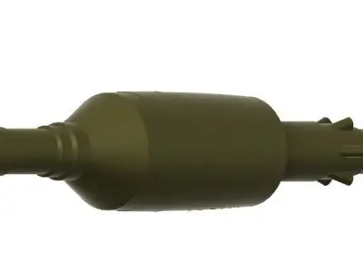Yasin 105mm tandem rocket for pg7vr 3D print model