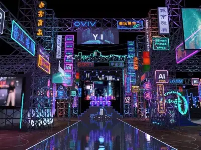 Cyberpunk stage 3D model