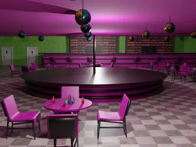 Night Club Low-poly 3D model