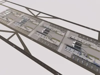 3D Airport-Airport 3D model