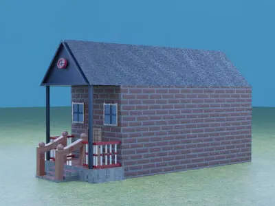 small house  Free 3D model