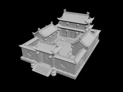 courtyard  3D model