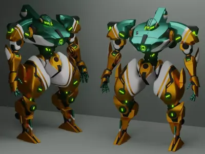 Sci-Fi robot  3D model buy