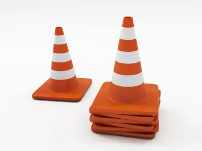 Traffic cone 3D model