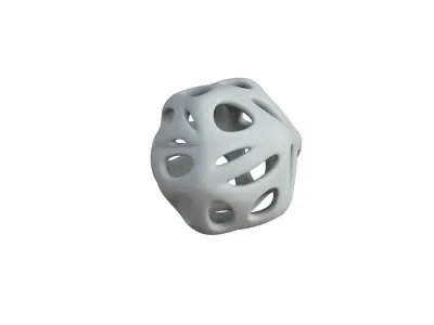 SciFi Cube Object No 18789 Low Poly Shape Texture