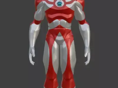Ultraman Ace Stylized 3D Model 3D model
