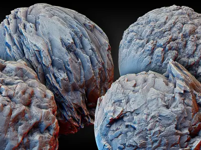 Ultra HQ Terrain Seamless Sculpt Zbrush brushes and Alphas Vol2 3D model