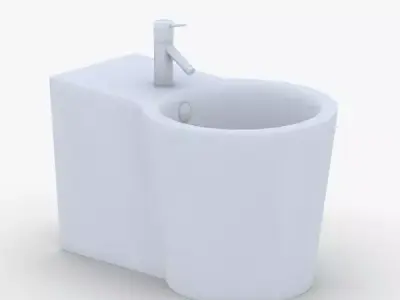 1554 - Toilet Low-poly 3D model