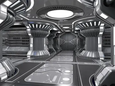 Sci Fi Interior 6 3D model