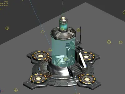Machinery - Spacecraft - Functional Objects 05 3D model