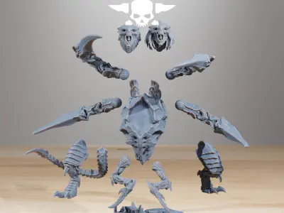 Xenarid Ravage Howler 3D print model