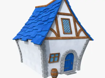 Medieval house 3D model