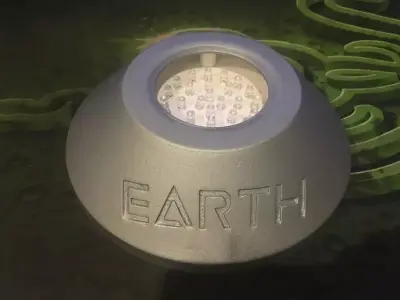 Planet Globe LED Lamp 3D print model