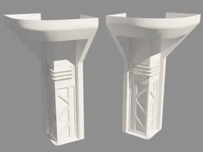 Modular Sci-Fi panels vol 01 Low-poly 3D model