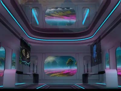 Sci Fi Room 3D model