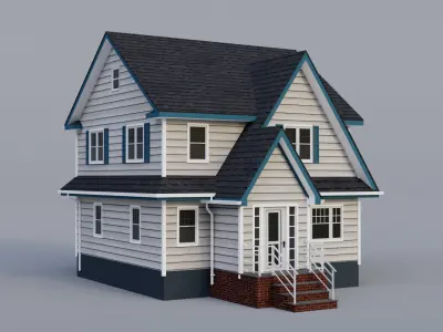 Low Poly House 28 Low-poly 3D model