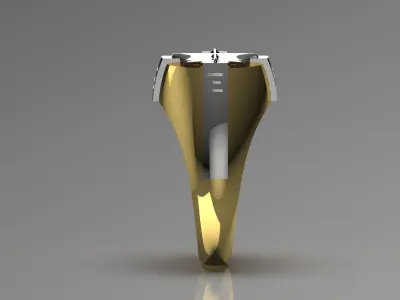 Compass man ring mr0055 3D print model