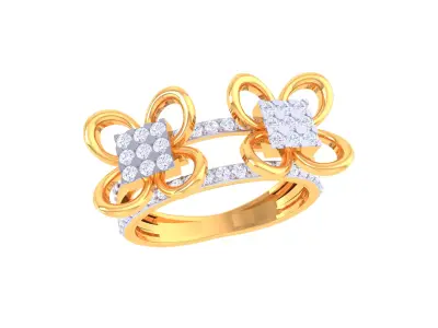 Women Ring  Render 3dm STL OBJ FBX Details 3D print model 405