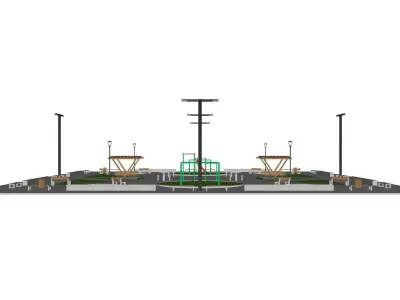 Public Square 01 3D model