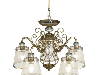 Ceiling chandelier Driana FR2405-PL-05-BZ 3D model