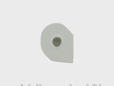 Wall-Mounted Air Conditioner Heat Control Unit Low-poly 3D model