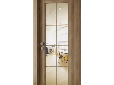 Modern Interior Door 4 3D model