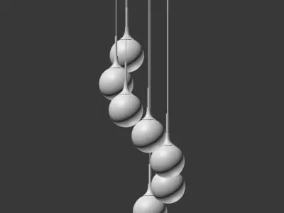 Arteriors mckinley fixed chandelier 3D model