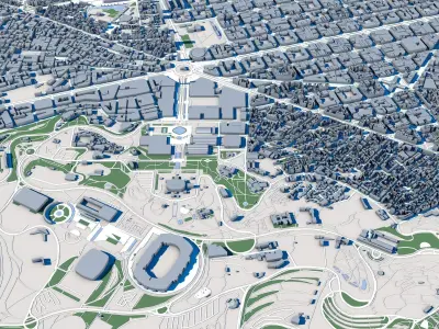 Barcelona City Spain 3D model