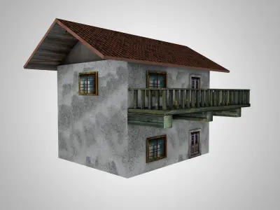 Small Residential House 3D model