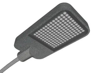 Concrete Lamp Post - Light Pole - Street Light - Group 03 3D model