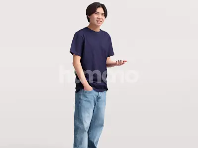 Humano 12-Collection 2308 - CASUAL PEOPLE MIX 03-12 x 3D models  3D model