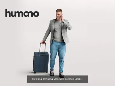 Humano 6-Pack - TRAVELING PEOPLE - 6x 3D models A