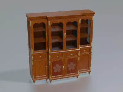 Furniture Display Cabinets Classic Low-poly 3D model