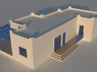 Greek House 3D model