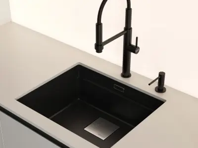 Kitchen set 01 3D model