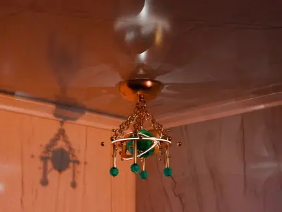 Futuristic chandelier 3D model