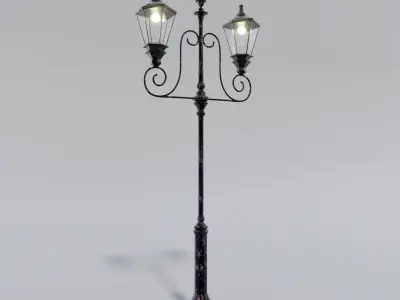 Old Street Lamp Post  3D model
