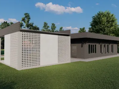 Casa Scene-villa-modern house 3D model