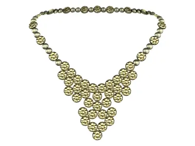 Oriental Necklace Low-poly 3D model