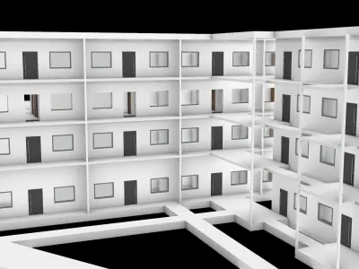 Social Condenser - Wohnblock 3D model