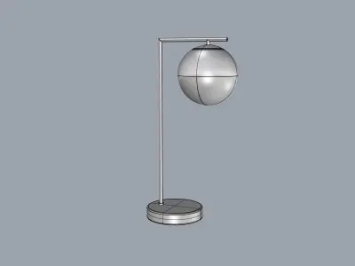 Bed Side Lamp 004 Low-poly 3D model