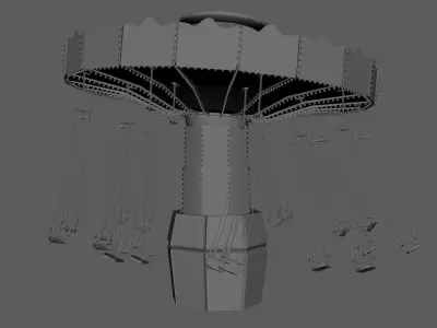 Flyingchair PBR rig 3D model