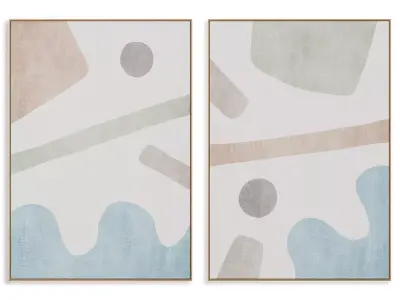 Abstract Painting Frame set 3D model 467
