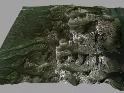 Teton National Park 3D model